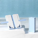 Maxbell 2in1 Book Stand Pencil Box Foldable Page Clips Table Home Textbook Blue