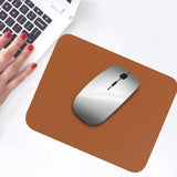 Maxbell Leather Mouse Pad Durable Desktop Gaming Mousepad Lightweight for Working Brown