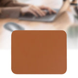 Maxbell Leather Mouse Pad Durable Desktop Gaming Mousepad Lightweight for Working Brown
