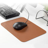 Maxbell Leather Mouse Pad Durable Desktop Gaming Mousepad Lightweight for Working Brown