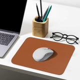 Maxbell Leather Mouse Pad Durable Desktop Gaming Mousepad Lightweight for Working Brown