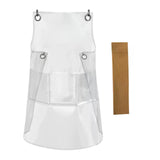 Maxbell Transparent Waterproof Apron Adjustable Oil Resistant for Fish Cleaning yellow