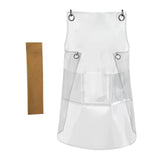 Maxbell Transparent Waterproof Apron Adjustable Oil Resistant for Fish Cleaning yellow