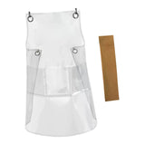 Maxbell Transparent Waterproof Apron Adjustable Oil Resistant for Fish Cleaning yellow
