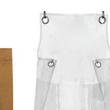 Maxbell Transparent Waterproof Apron Adjustable Oil Resistant for Fish Cleaning yellow