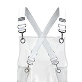 Maxbell Transparent Waterproof Apron Adjustable Oil Resistant for Fish Cleaning white