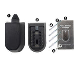 Maxbell Key Storage Lock Mount Sturdy Password Code Lock Fittings for Garage