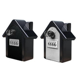 Maxbell Waterproof Lock Box Put 12Pcs Keys Storage Box for Wall Outside Emergency Gray