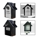 Maxbell Waterproof Lock Box Put 12Pcs Keys Storage Box for Wall Outside Emergency Gray