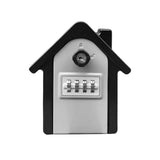 Maxbell Waterproof Lock Box Put 12Pcs Keys Storage Box for Wall Outside Emergency Gray