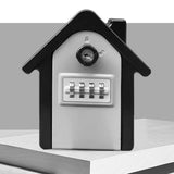 Maxbell Waterproof Lock Box Put 12Pcs Keys Storage Box for Wall Outside Emergency Gray