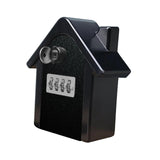 Maxbell Waterproof Lock Box Put 12Pcs Keys Storage Box for Wall Outside Emergency Black