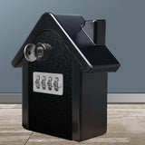 Maxbell Waterproof Lock Box Put 12Pcs Keys Storage Box for Wall Outside Emergency Black