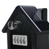 Maxbell Waterproof Lock Box Put 12Pcs Keys Storage Box for Wall Outside Emergency Black