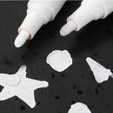 Maxbell White Permanent Marker Quick Drying for Metal Bike Car Tyre Tire Ceramic