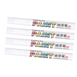 Maxbell White Permanent Marker Quick Drying for Metal Bike Car Tyre Tire Ceramic