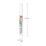 Maxbell White Permanent Marker Quick Drying for Metal Bike Car Tyre Tire Ceramic