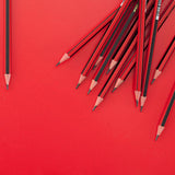 Maxbell 12x Hexagon Wood Pencils with Eraser Craft Supplies for Writing Teacher