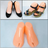 Maxbell 1 Pair Mannequin Modeling Feet for Ankle Bracelet Socks Model Display Stand Women