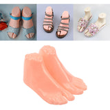 Maxbell 1 Pair Mannequin Modeling Feet for Ankle Bracelet Socks Model Display Stand Men