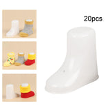 Maxbell 20 Pieces Toddler Shoes Supports Stand Holder Baby Feet Display for Socks