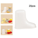 Maxbell 20 Pieces Toddler Shoes Supports Stand Holder Baby Feet Display for Socks