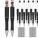 Maxbell Beaded Beadable Pens DIY Set Christmas Decor for Writing Classroom School Black set