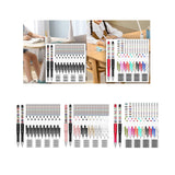 Maxbell Beaded Beadable Pens DIY Set Christmas Decor for Writing Classroom School Black set