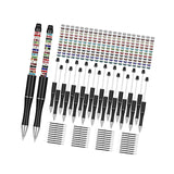 Maxbell Beaded Beadable Pens DIY Set Christmas Decor for Writing Classroom School Black set