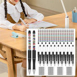 Maxbell Beaded Beadable Pens DIY Set Christmas Decor for Writing Classroom School Black set