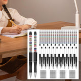 Maxbell Beaded Beadable Pens DIY Set Christmas Decor for Writing Classroom School Black set
