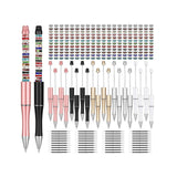 Maxbell Beaded Beadable Pens DIY Set Christmas Decor for Writing Classroom School Set A