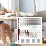 Maxbell Beaded Beadable Pens DIY Set Christmas Decor for Writing Classroom School Set A