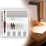 Maxbell Beaded Beadable Pens DIY Set Christmas Decor for Writing Classroom School Set A