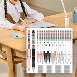 Maxbell Beaded Beadable Pens DIY Set Christmas Decor for Writing Classroom School Set A