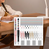 Maxbell Beaded Beadable Pens DIY Set Christmas Decor for Writing Classroom School Set A