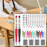 Maxbell Beaded Beadable Pens DIY Set Christmas Decor for Writing Classroom School Set B