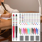 Maxbell Beaded Beadable Pens DIY Set Christmas Decor for Writing Classroom School Set B