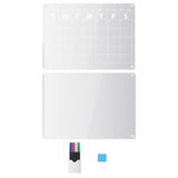 Maxbell 2x Acrylic Magnetic Dry Erase Board Calendar Refrigerator Magnet for Office