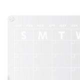 Maxbell 2x Acrylic Magnetic Dry Erase Board Calendar Refrigerator Magnet for Office