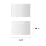 Maxbell 2x Acrylic Magnetic Dry Erase Board Calendar Refrigerator Magnet for Office