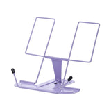 Maxbell Portable Cookbook Holder Organizer Display Lightweight for Reading Cookbooks violet