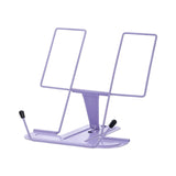 Maxbell Portable Cookbook Holder Organizer Display Lightweight for Reading Cookbooks violet