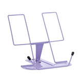 Maxbell Portable Cookbook Holder Organizer Display Lightweight for Reading Cookbooks violet