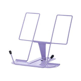 Maxbell Portable Cookbook Holder Organizer Display Lightweight for Reading Cookbooks violet