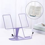 Maxbell Portable Cookbook Holder Organizer Display Lightweight for Reading Cookbooks violet