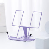 Maxbell Portable Cookbook Holder Organizer Display Lightweight for Reading Cookbooks violet