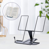 Maxbell Portable Cookbook Holder Organizer Display Lightweight for Reading Cookbooks Black