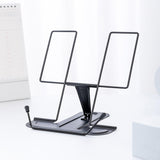 Maxbell Portable Cookbook Holder Organizer Display Lightweight for Reading Cookbooks Black