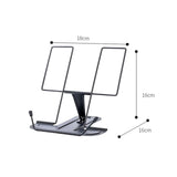 Maxbell Portable Cookbook Holder Organizer Display Lightweight for Reading Cookbooks Black